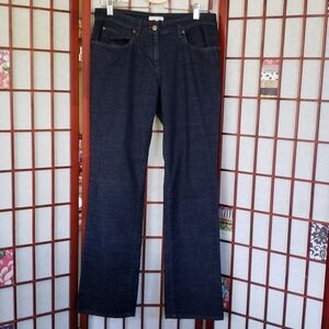 Eileen Fisher straight leg dark wash jeans woman size S